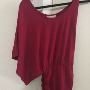 RED ONE SHOUDLER DRESS